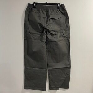 Flamingals Women's Cargo Pants Olive Green Cotton Blend Waist Drawstring 2XL